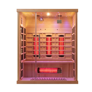 Indoor Infrared Sauna 3-4 Person Low Emf Mobile Home Far Infrared Sauna Room