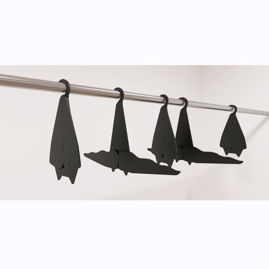 Customized Bat Metal Coat Hook Storage Holder Rack Home Decoration Key Hook Hat Clothing Bag Display Racks Wall Coat Rack