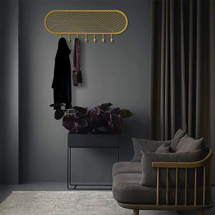 Key Holder For Wall Metal Home Decor  Wall Coat Rack Modern Wall Hooks Hanging Coat Rack Modern Coat Rack