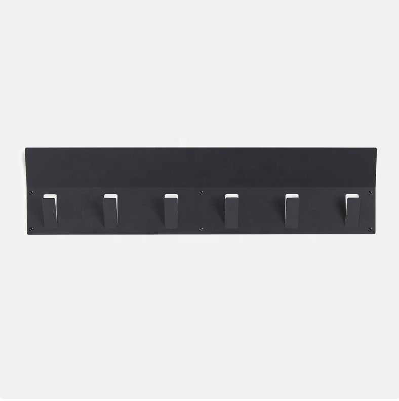 Modern Coat Racks 2022 Wall Mount Hooks Customized Metal Regular Wall Hooks Black Key Holder Industrial Coat Rack