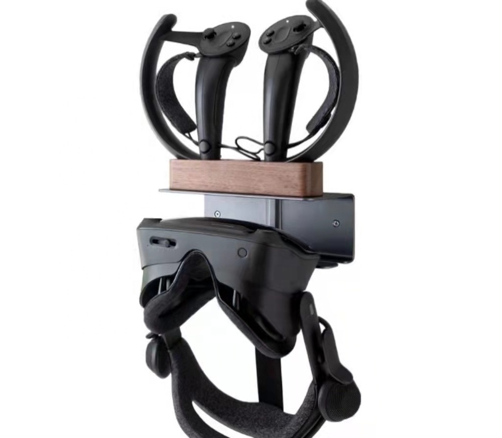 Customized metal VR Headset Stand Controllers Wood and Metal Wall Stand Wall Mount Storage VR Headset for Valve Index Home Decor