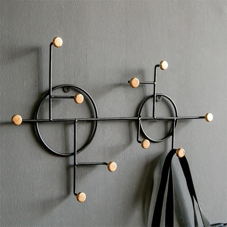 Metal Wall Decoration Hook Holder Stand Home Living room Entry way Patio Clothing Coat Rack Hanger