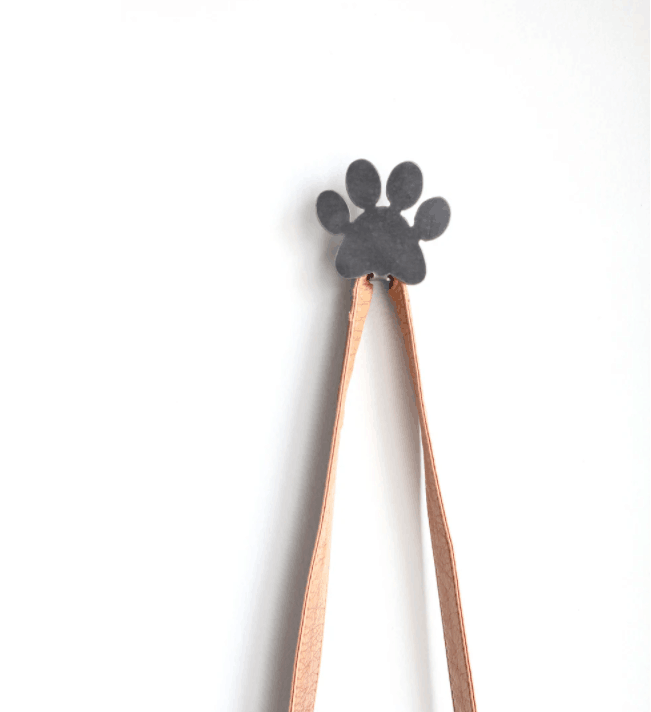 Dog Leash Wall Hook Home Organizer Storage Hook Paw Print Coat Racks Creative Dog Leash Wall Hook