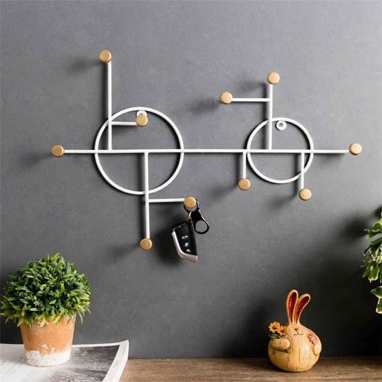 Metal Wall Decoration Hook Holder Stand Home Living room Entry way Patio Clothing Coat Rack Hanger