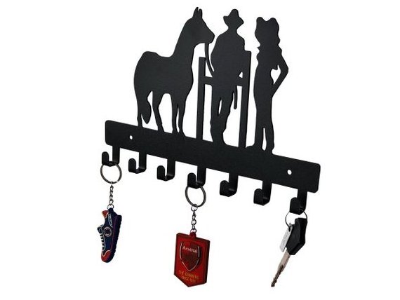 Custom Cartoon character key hook wall decoration Wall Mounted Clothes Hanger Rack iron wall hanger key hook