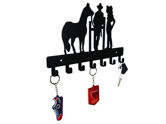 Custom Cartoon character key hook wall decoration Wall Mounted Clothes Hanger Rack iron wall hanger key hook