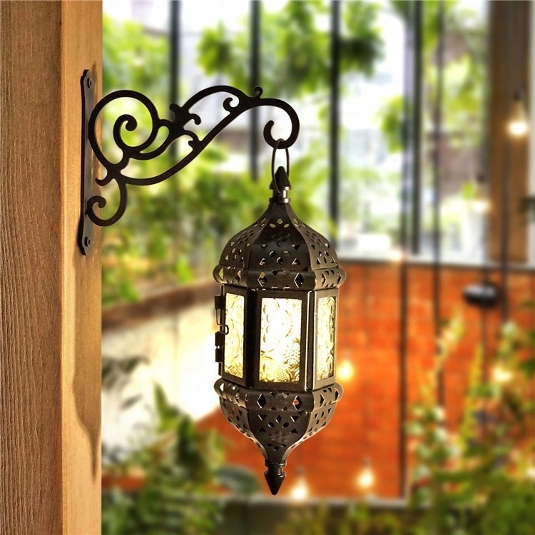 Hot sell plant hanger hook plant holder Metal plant bracket Wall mounted lantern holder Garden Wind  chime hanger