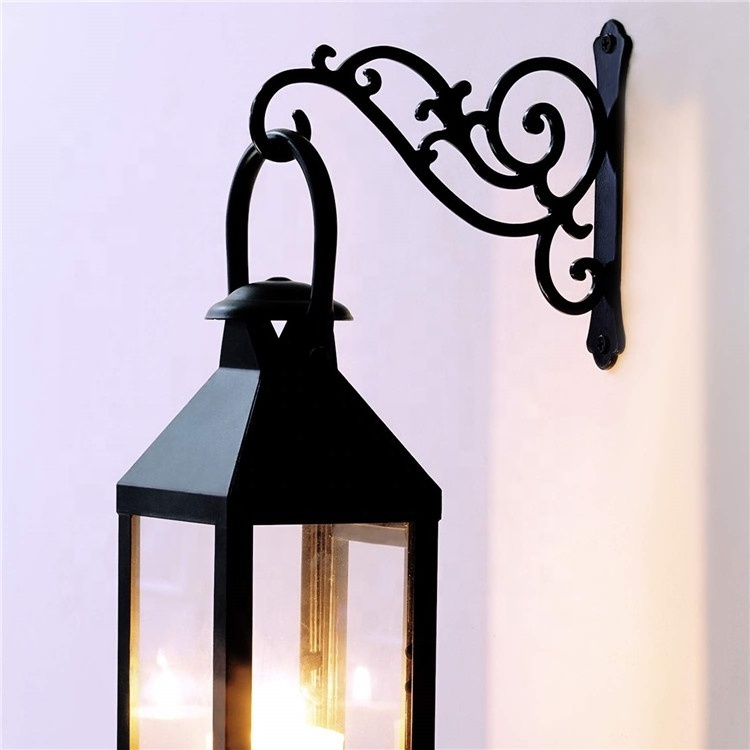 Hot sell plant hanger hook plant holder Metal plant bracket Wall mounted lantern holder Garden Wind  chime hanger