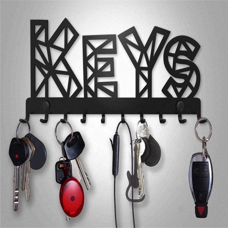 Custom Key holder Hook Rack Wall decoration Front door Entry way Wardrobe Key Coat Handbag Hook