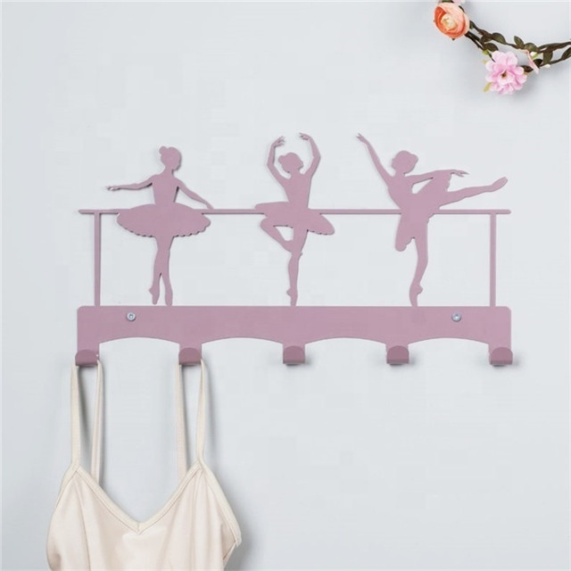 Wholesale metal hook Wall mounted nursery decoration dance coat hook key hooks