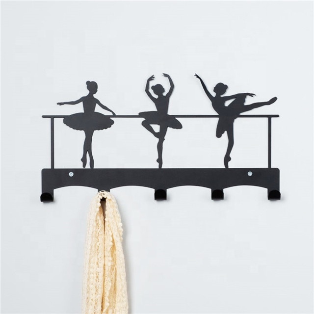 Wholesale metal hook Wall mounted nursery decoration dance coat hook key hooks