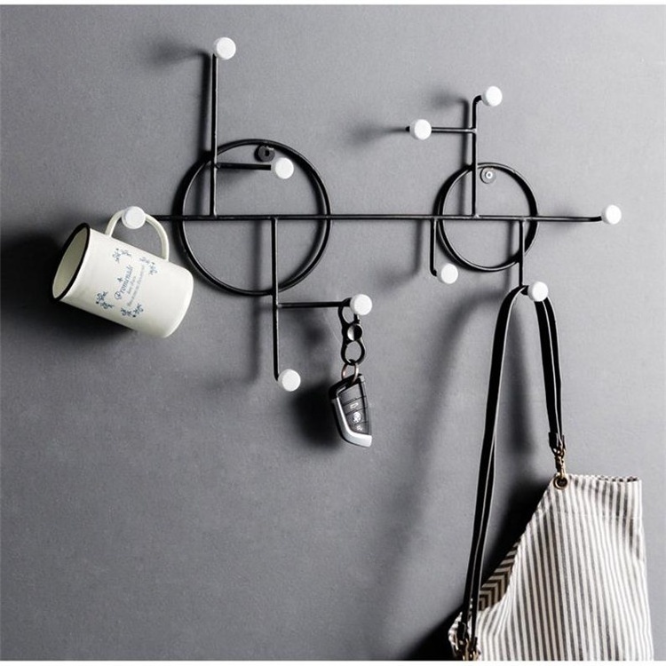 Metal Wall Decoration Hook Holder Stand Home Living room Entry way Patio Clothing Coat Rack Hanger