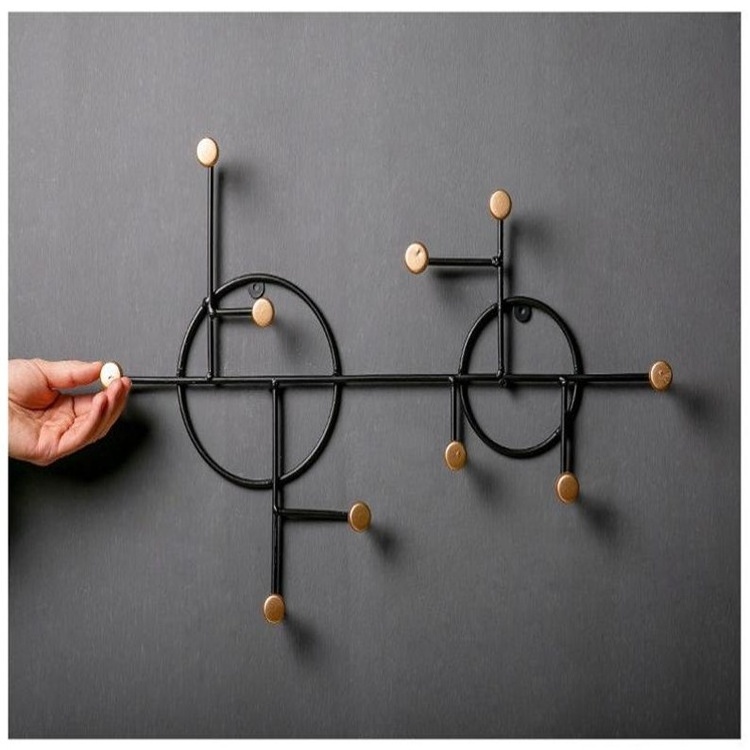 Metal Wall Decoration Hook Holder Stand Home Living room Entry way Patio Clothing Coat Rack Hanger