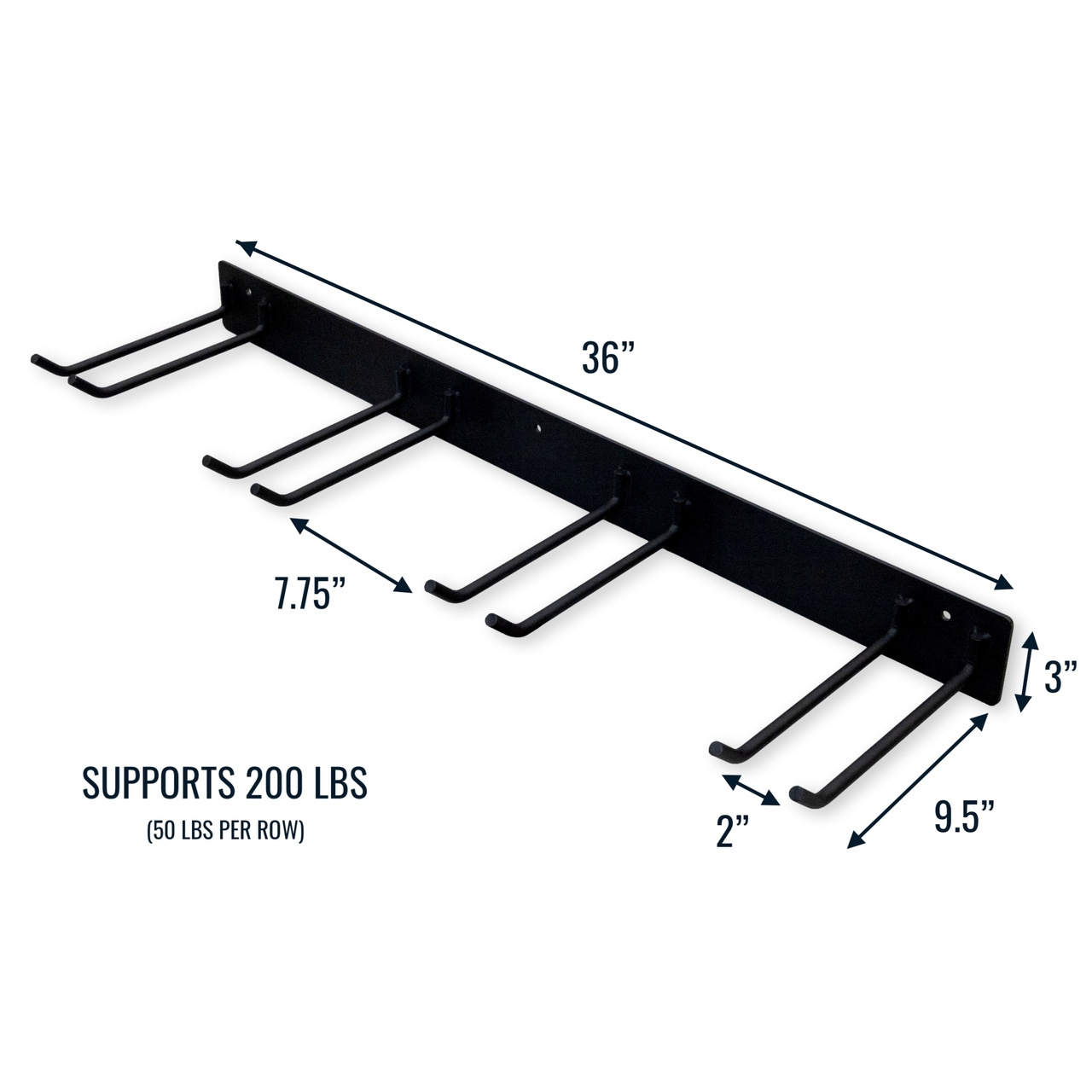 Metal Tool Rack Wall Mounted Display Rack Storage Shelf Home Garage Garden Workbench Equipment Container Tool Rack