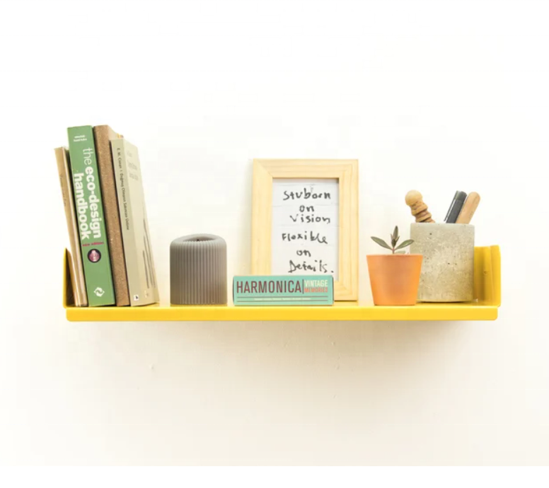 Unique Design Metal Wall Organizer Customized Book Shelf Modern Wall Book Rack Metal Wall Mounted Storage Shelf