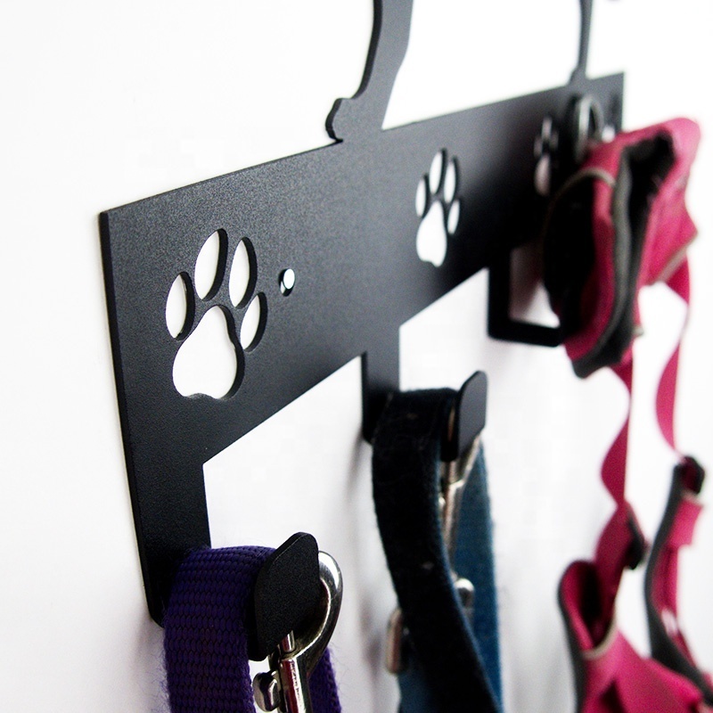 Wall mounted hook key holder coat hanger  Metal dog leash snap hook wall mounted dog leash hook