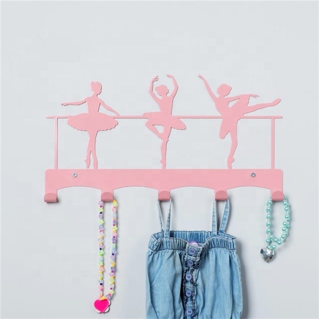 Wholesale metal hook Wall mounted nursery decoration dance coat hook key hooks