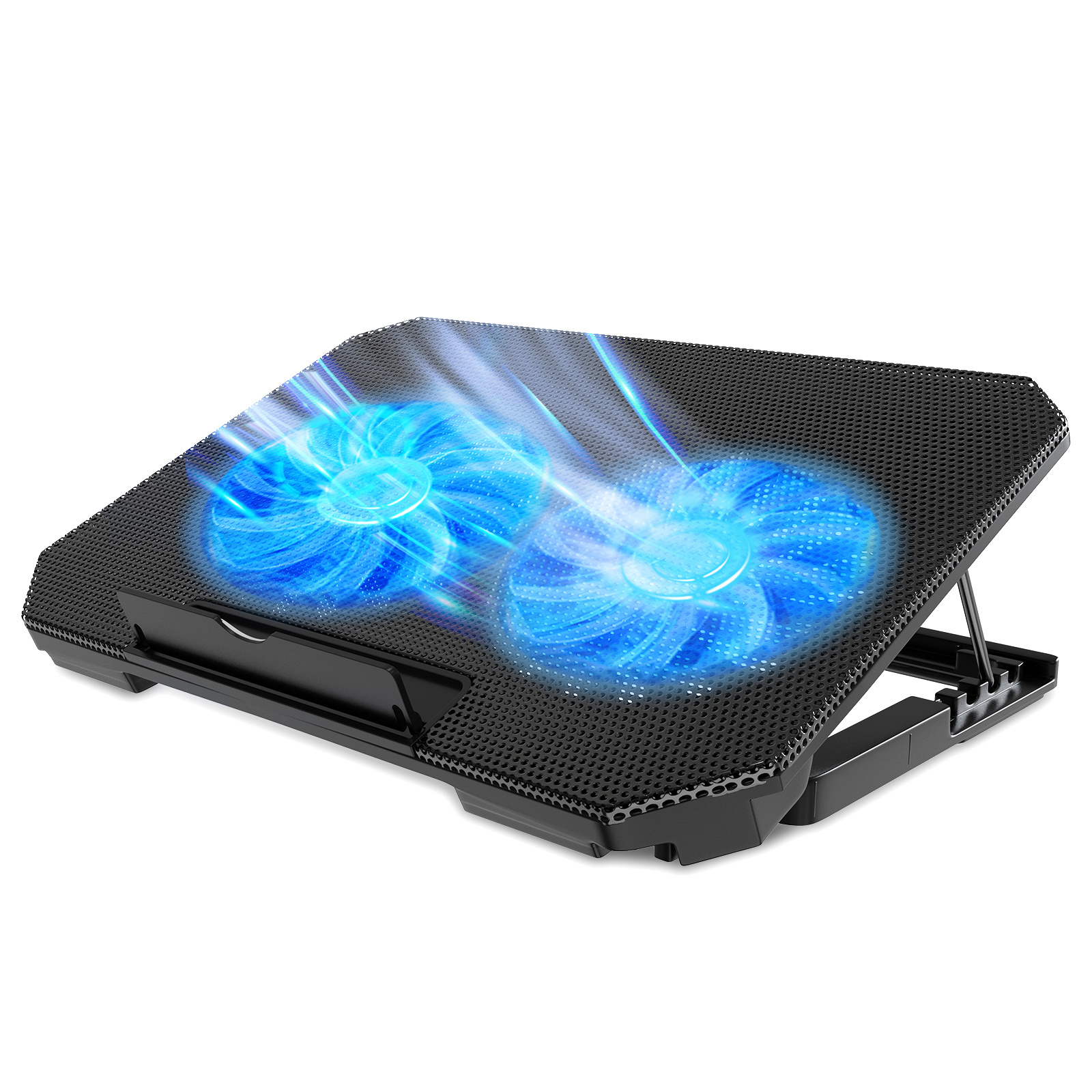 Great Roc Laptop Cooling Pad Stand Speed Control switch Gaming Laptop Cooler 2 Fans Tablet pc Cooling Stand for 15.6 Inch Laptop