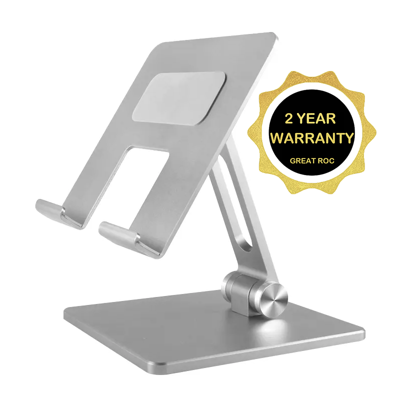 Great Roc aluminum tablet pc stand cell phone holder adjustable phone stand desk metal desktop tablet stand laptop holder