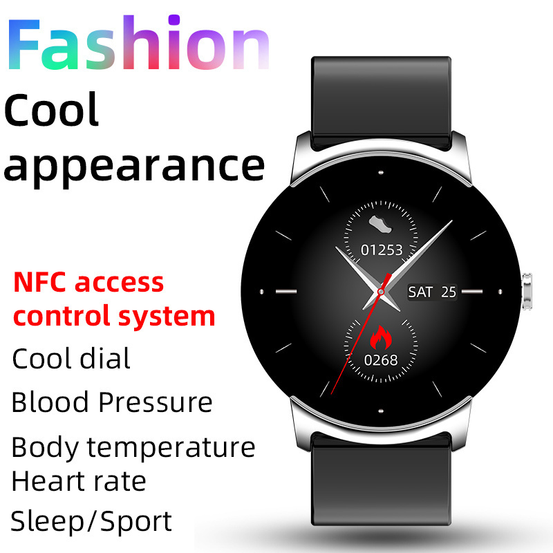 SMARTOBY KS02 Blood Glucose Monitoring Smart Watch with NFC Blood Pressure Oxygen Fitness Tracker Health Care Smart Watch