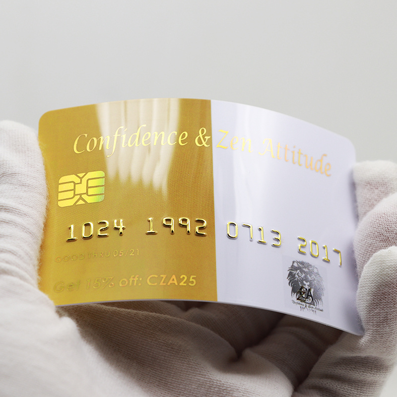 Latest Customized Embossed Number Credit Card Business Plastic Cards