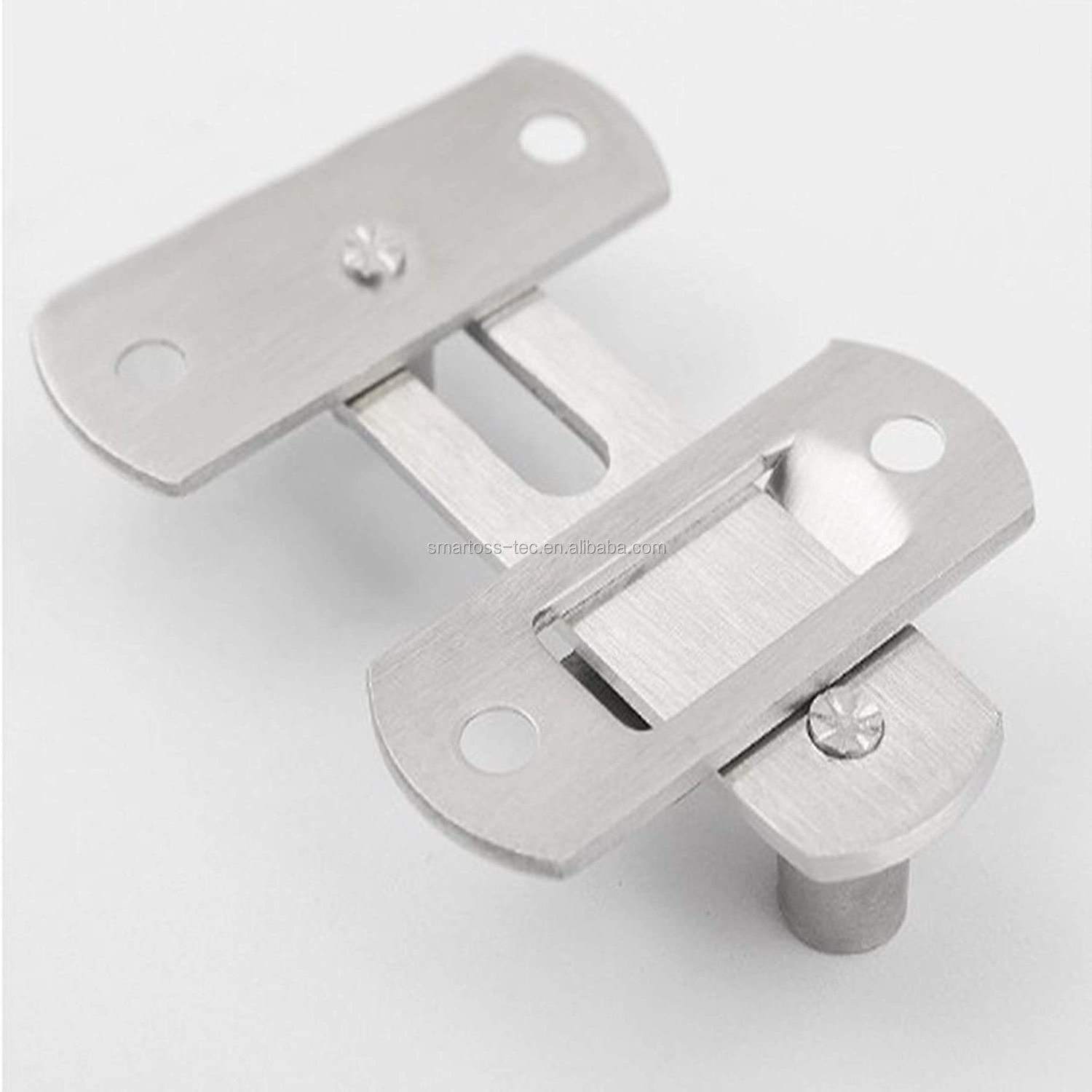 Stainless Steel Hasp Latch Metal Hasp Latch Lock Sliding Door Lock for Window Cabinet Fitting Sliding Door Buckle