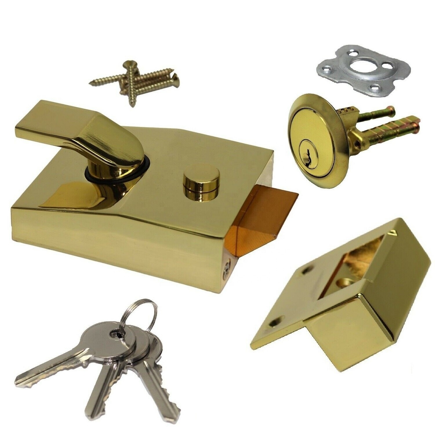 Manufacturer Supply Front Door Lock Night Latch Door Lock Accessories 92 Lockcase