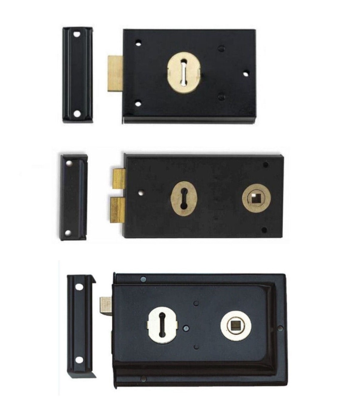 2 Lever Double Handed Reversible Rim Sash Lock For Flanged Sheds Gates