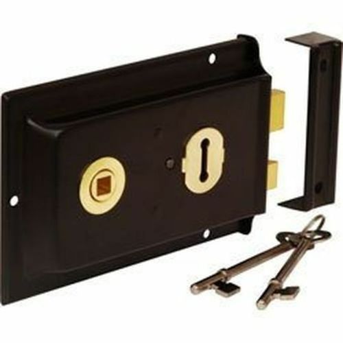 2 Lever Double Handed Reversible Rim Sash Lock For Flanged Sheds Gates