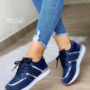 2024 Europe and the United States large size sports casual shoes spring new thick sole casual shoes strap sports women's shoes