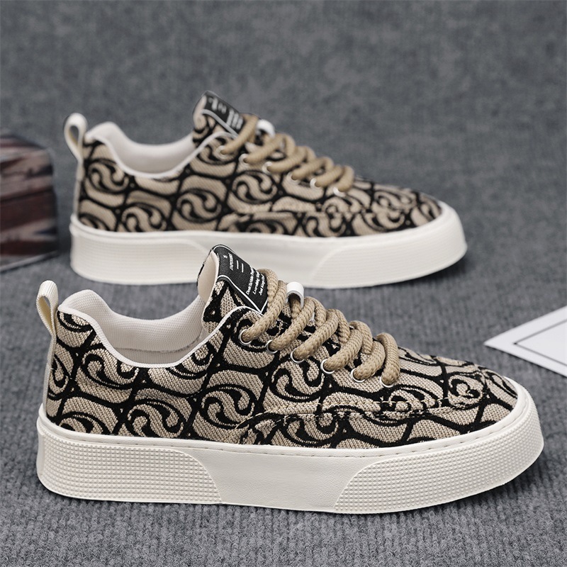 High Quality Lace-up blank white types latest custom print canvas shoes men shoes sneaker casual shoes