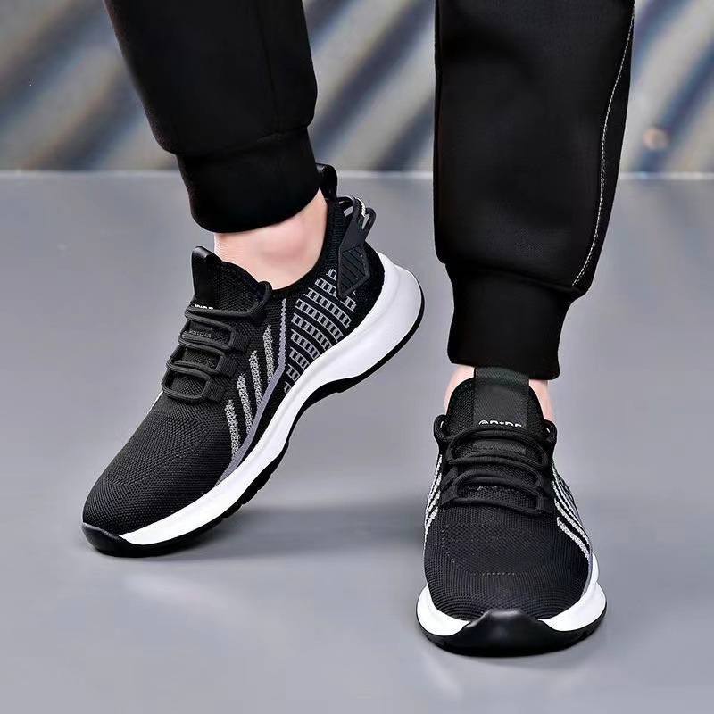 Spring new men's low-top sports shoes breathable casual shoes youth soft bottom mesh