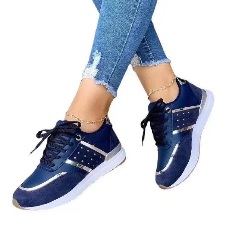 2024 Europe and the United States large size sports casual shoes spring new thick sole casual shoes strap sports women's shoes