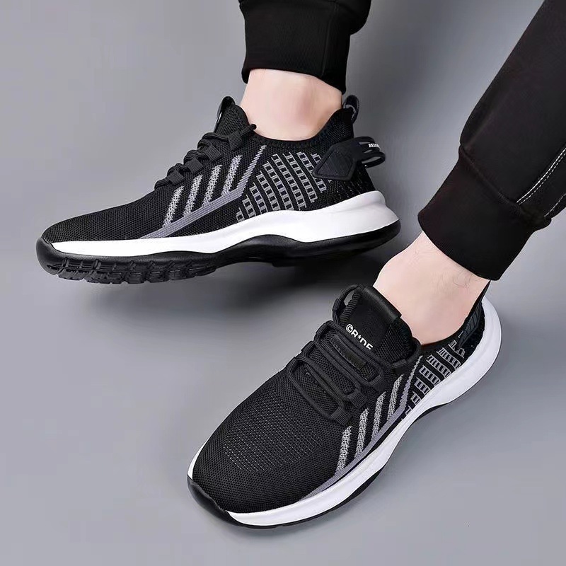 Spring new men's low-top sports shoes breathable casual shoes youth soft bottom mesh