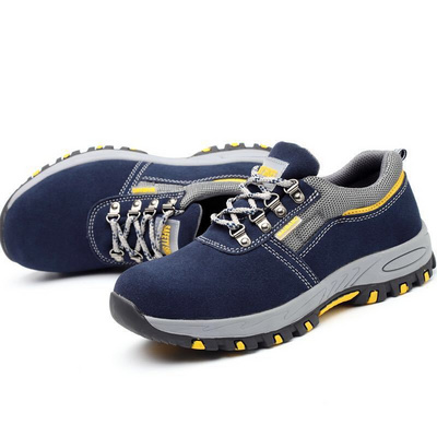 Men's Genuine Leather Steel Toe Safety Shoes Steel Toe Steel Plated Men's Safety Shoes Men's Work Shoes