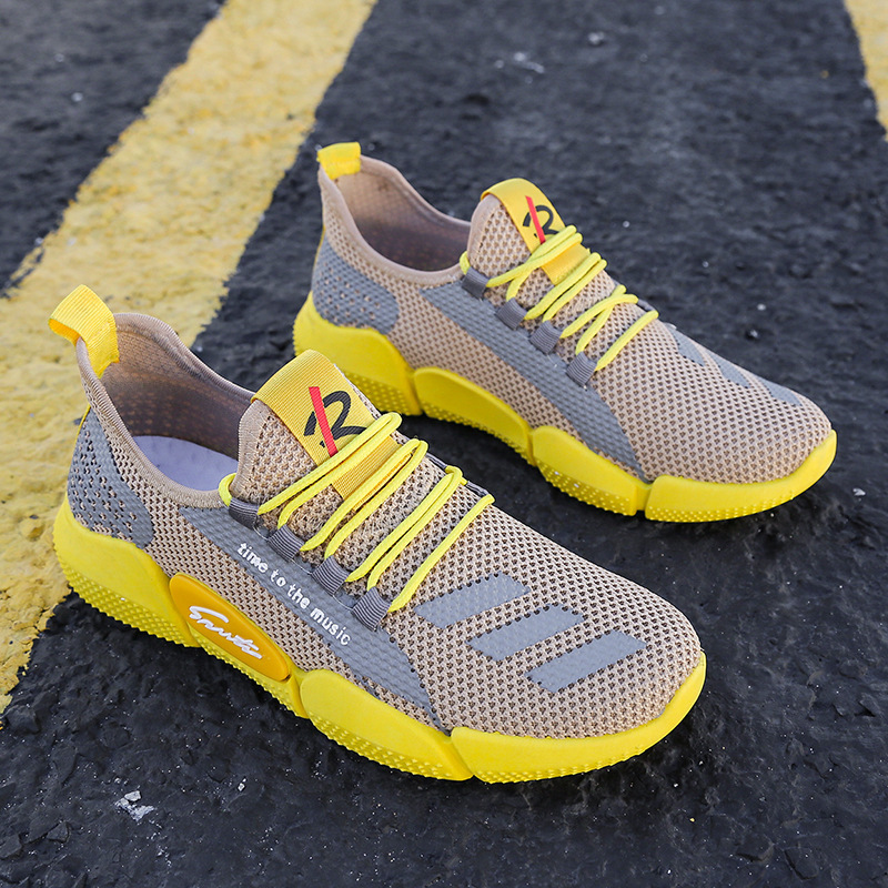 2024 Men's Shoes Spring and Autumn New Casual Shoes Men's Trendy Breathable Sports Shoes