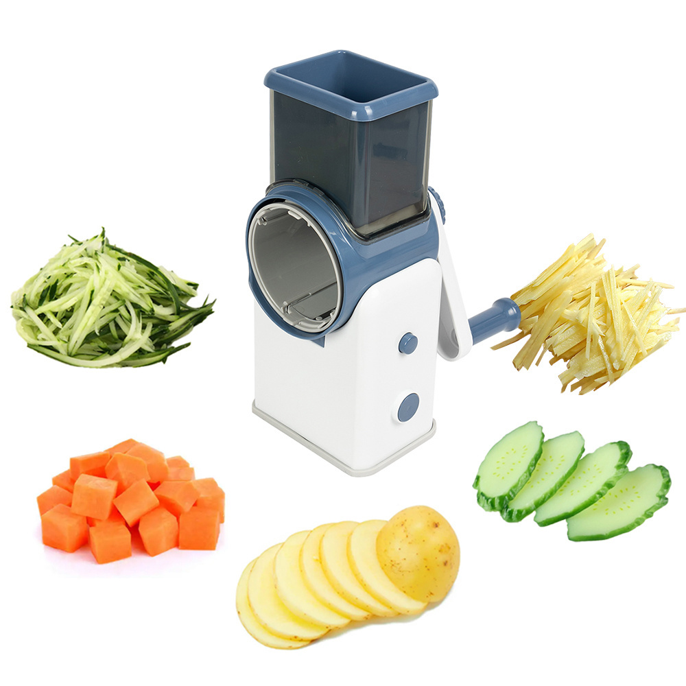 Kitchen Cooking Supplies Multi Functional Spiralizer 3 In 1 Slicer Food Portable Hand Chopper Vegetable Cutter