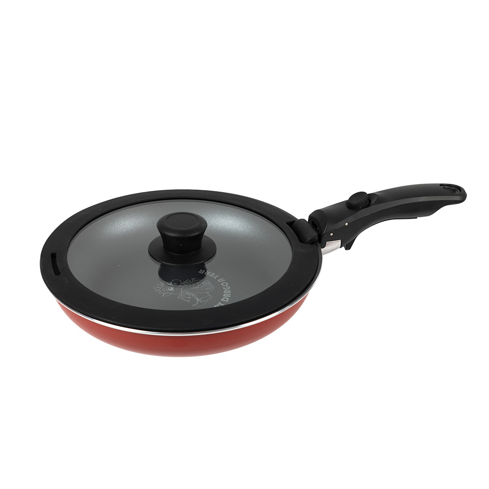 Smartpan Non Stick Cookware Set Round Frying Pan Pot with Removable Handle Customized