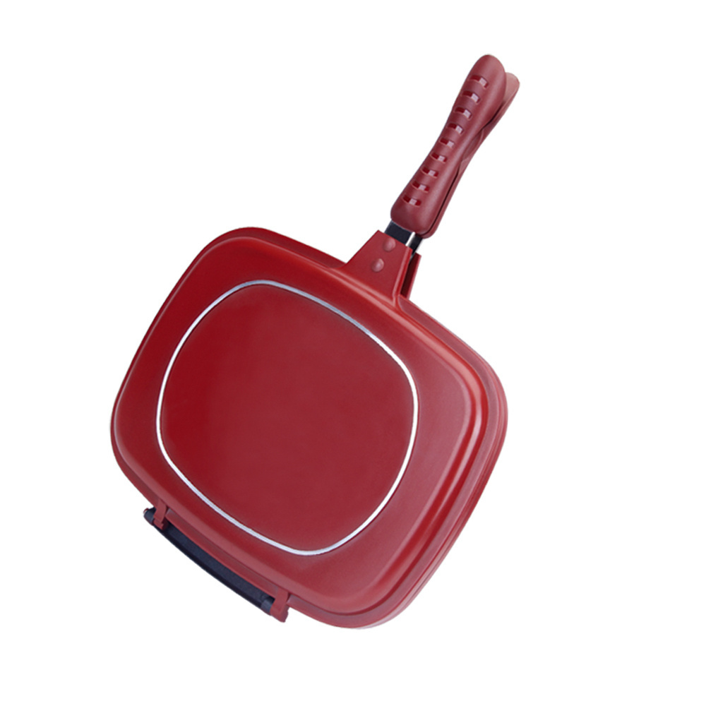 Nonstick Electrical Cast Iron Ceramic Aluminum Double Grill Fry Frying Pan