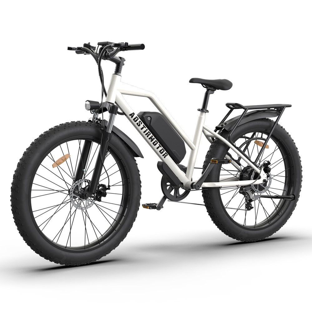 13Ah 80km Maximum 750W Motor power 7-speed Original  Mountain E Bike 26X4 Inch Tire Folding Electric City Bike Aostirmotor S07-G