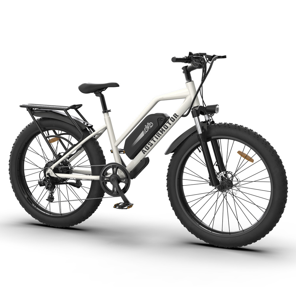 13Ah 80km Maximum 750W Motor power 7-speed Original  Mountain E Bike 26X4 Inch Tire Folding Electric City Bike Aostirmotor S07-G