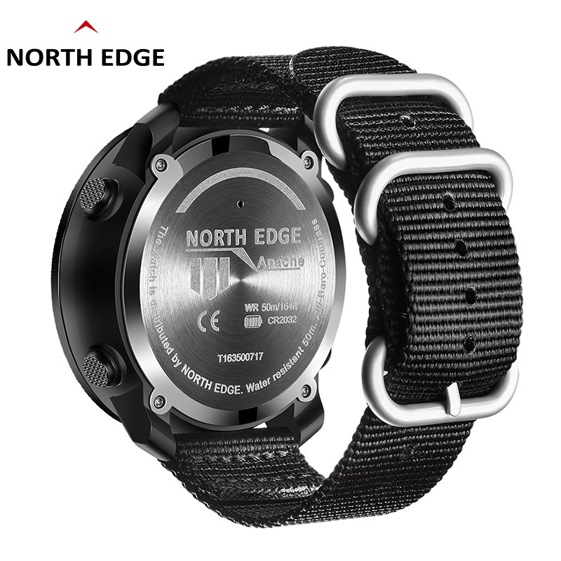 NORTH Edge APACHE46 2022 Men's Sport Digital Watch Running Watches Altimeter Barometer Compass apache 46 watch