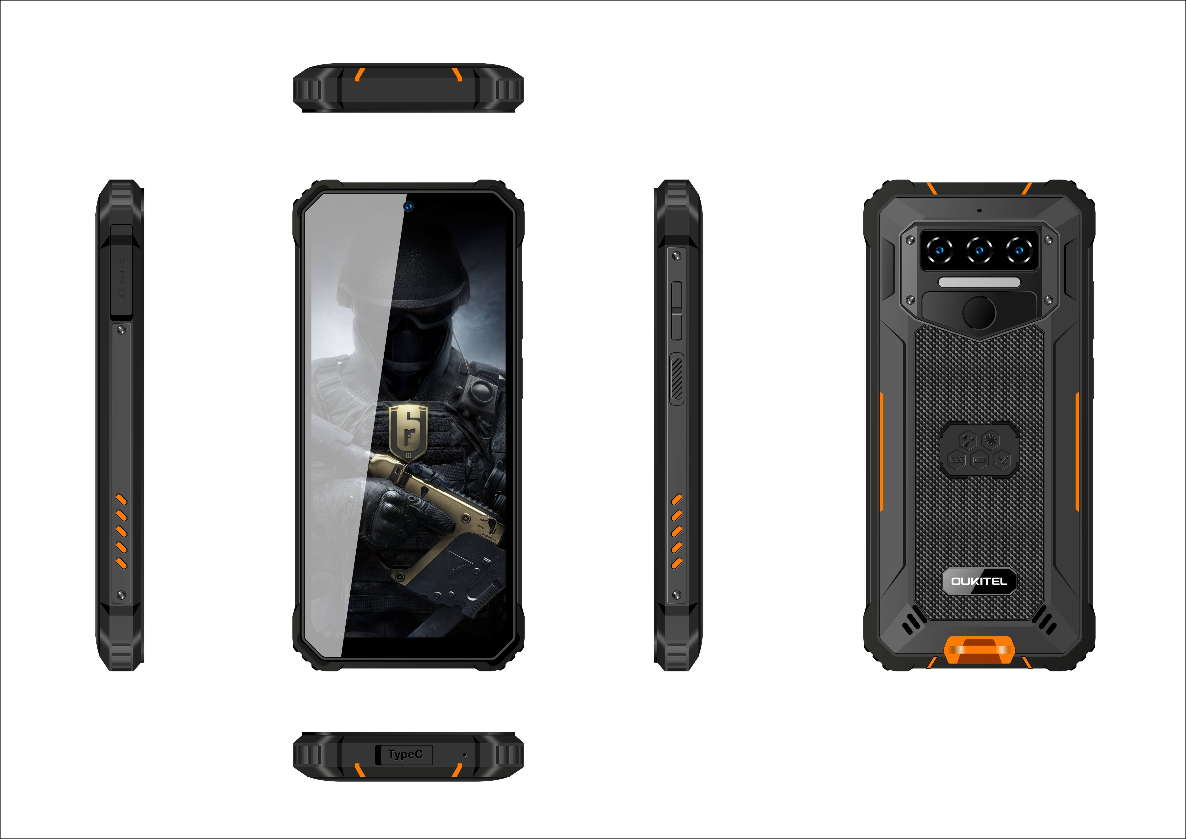 8GB 128GB OUKITEL WP23 Pro Rugged phone Android 13 10600mAh 6.52