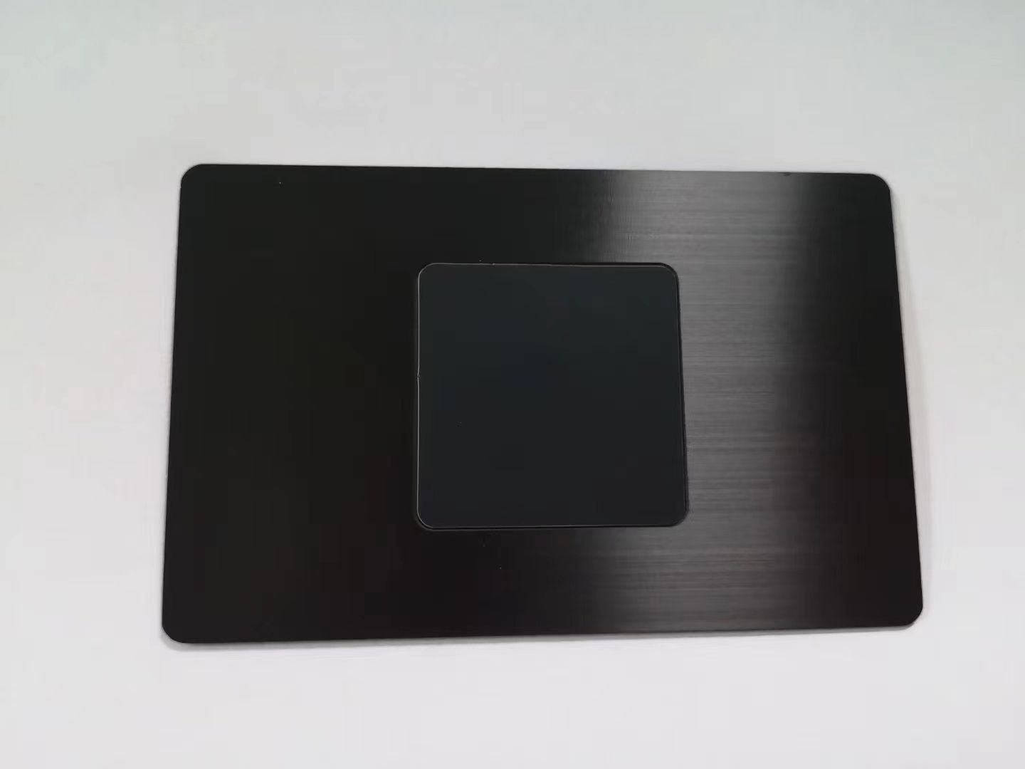 2023 Hot Selling Laser Engraving nfc213 black Matte hybrid empty metal blank 144bytes nfc stainless steel card