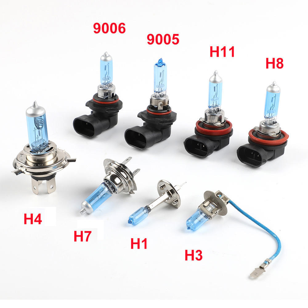 H3 H4 H7 H1 Halogen Car Lighting System 9005 Auto Halogen Bulb Lamp For Vehicle Headlights