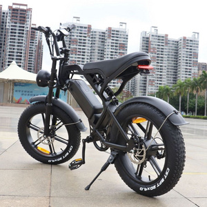 Eu Warehouse Electric Hybrid Bike Cheap Fat Tyre Electric Bike Fat Tire Mountain Bicycle Rickshaw Steel Customized Logo 48V V20