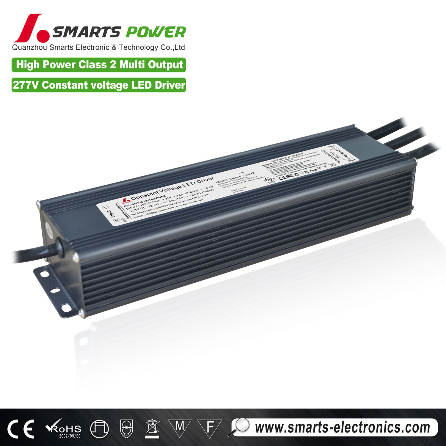 277VAC 12v 180w rain proof led power supply