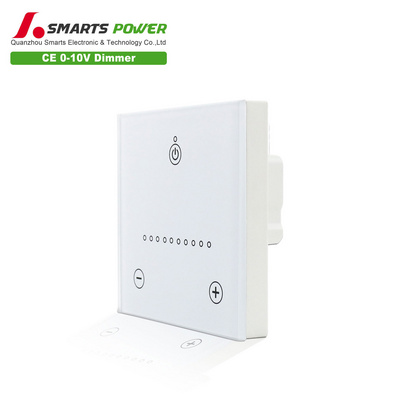 White Single Wall Dimmer Switch 220v PWM LED 0-10v 1-10v Dimmer