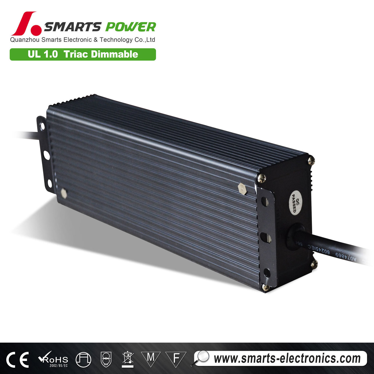 intertek 110v/220v 12v 24v dc led transformer 120w triac constant voltage dimmable led driver