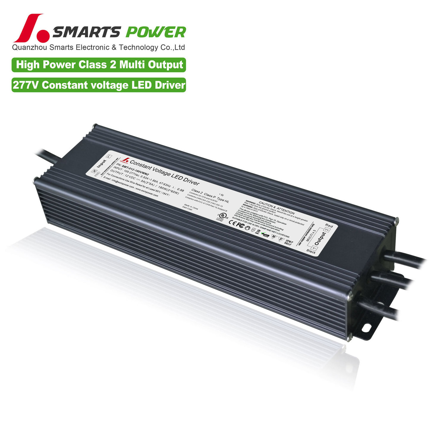 277VAC 12v 180w rain proof led power supply